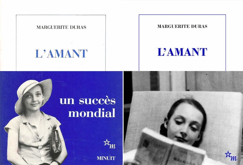 Figura 3. Tapas de L’Amant, reedición 1993 y edición ebook, Éditions de Minuit, con banda fotográfica